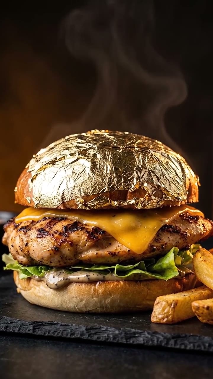 Gourmet burger ad